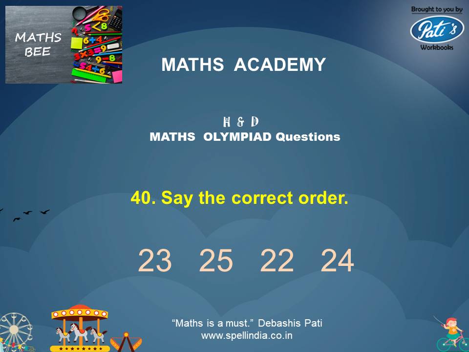 Maths Olympiad exams ... Practice Sample Questions